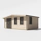 Power Chalet 12x20 Log Cabin Door Left