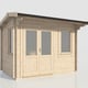 Power 12x8 28mm Apex Garden Building Left Doors