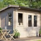 Power 12x8 28mm Apex Log Cabin Doors Right