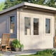 Power 12x8 Pent Garden Building 28mm Door Left