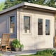 Power 12x8 Pent Garden Building 28mm Door Right