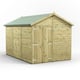 Power 12x8 Premium Apex Windowless Wooden Shed Double Doors