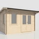 Power 14x10 28mm Apex Garden Building Right Doors