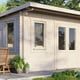 Power 14x10 Pent Garden Building 28mm Door Right