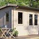 Power 14x14 28mm Apex Log Cabin Doors Right
