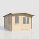 Power 14x14 Chalet Log Cabin 28mm Doors Right