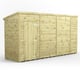 Power 14x4 Premium Pent Windowless Wooden Shed