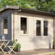 Power 14x8 28mm Apex Log Cabin Doors Right