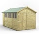 Power 14x8 Premium Apex Wooden Shed Optional Double Doors