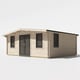 Power 16x20 Chalet Log Cabin Door Centre