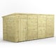 Power 16x6 Premium Pent Windowless Wooden Shed