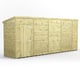 Power 18x4 Premium Pent Windowless Wooden Shed
