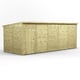 Power 20x8 Premium Pent Windowless Wooden Shed