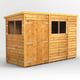 Power 10x4 Overlap Pent Wooden Shed Double Door