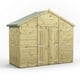 Power 4x10 Premium Apex Windowless Wooden Shed Double Doors
