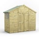 Power 4x10 Premium Apex Wooden Shed Optional Double Doors