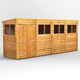 Power 16x4 Overlap Pent Wooden Shed Double Door