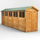 Power 20x4 Overlap Apex Wooden Shed Double Door