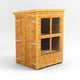 Power 4x4 Pent Potting Shed Double Door