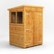 Power 4x6 Pent Wooden Shed Double Doors