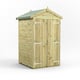 Power 4x4 Premium Apex Windowless Wooden Shed Double Doors