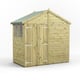 Power 4x8 Premium Apex Wooden Shed Optional Double Doors