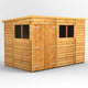 Power 10x6 Overlap Pent Wooden Shed Double Door