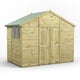 Power 6x10 Premium Apex Wooden Shed Optional Double Doors