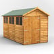 Power 12x6 Overlap Apex Wooden Shed Double Door