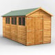 Power 14x6 Overlap Apex Wooden Shed Double Door