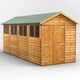 Power 16x6 Overlap Apex Wooden Shed Double Door