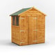 Power 4x6 Apex Wooden Shed Double Doors