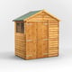 Power 4x6 Overlap Apex Wooden Shed Double Door