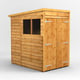 Power 4x6 Overlap Pent Wooden Shed Double Door