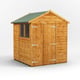 Power 6x6 Apex Wooden Shed Double Doors