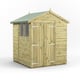 Power 6x6 Premium Apex Wooden Shed Optional Double Doors