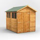 Power 8x6 Overlap Apex Wooden Shed Double Door