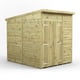 Power 6x8 Premium Pent Windowless Wooden Shed Double Doors