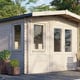 Power 8x12 Chalet Garden Building 28mm Door Right