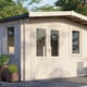 Power 8x14 Chalet Garden Building 28mm Door Left
