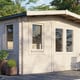 Power 8x14 Chalet Garden Building 28mm Door Right
