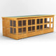 Power 18x8 Pent Potting Shed Double Door