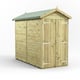 Power 8x4 Premium Apex Windowless Wooden Shed Double Doors