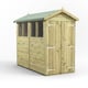Power 8x4 Premium Apex Wooden Shed Optional Double Doors