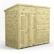 Power 8x4 Premium Pent Windowless Wooden Shed Double Doors