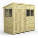 Power 8x4 Premium Pent Wooden Shed Optional Double Doors