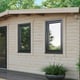 Power Chalet 16x20 Log Cabin Door Left