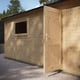 Power pent log cabin double garage 2 adaptable configeration