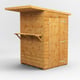 Power 4x4 Wooden Garden Bar