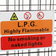 Bulldog Gas Bottle Cage Includes Signage